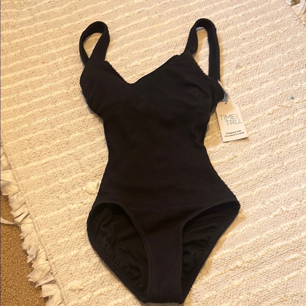 Time and Tru Black Swimsuit